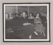 Photograph of women seated in the pews of the Clarkesville Presbyterian Church, Clarkesville, Habersham County, Georgia, 1950