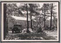 Photograph of a wooden house under construction, Clarkesville, Habersham County, Georgia, 1950