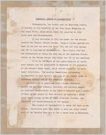 Report on thumbnail sketch of Clarkesville, Clarkesville, Habersham County, Georgia, 1950