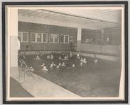 Photograph of children swimming in a pool, Clarkesville, Habersham County, Georgia, 1950