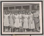 Photograph of girls attending state patrol camp, Cordele, Crisp County, Georgia, 1950