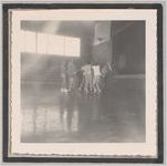 Photograph of North Habersham High School boys basketball team practicing, Clarkesville, Habersham County, Georgia, 1950