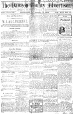 The Dawson County advertiser, 1904 January 16