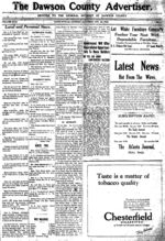 The Dawson County advertiser, 1922 January 28