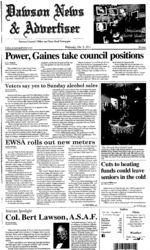 Dawson news & advertiser, 2011 November 9