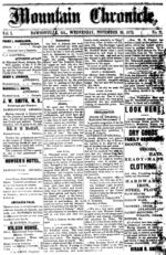 Mountain chronicle (Dawsonville, Ga.), 1879 November 26