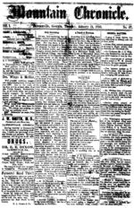 Mountain chronicle (Dawsonville, Ga.), 1880 January 13