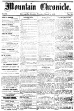 Mountain chronicle (Dawsonville, Ga.), 1881 March 8