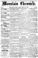 Mountain chronicle (Dawsonville, Ga.), 1881 March 29