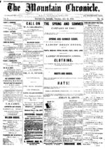 Mountain chronicle (Dawsonville, Ga.), 1881 July 12