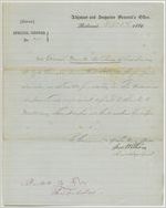 Special Orders Number 205, 2 copies, issued by the Adjutant and Inspector General's Office, Richmond, reassigning Private Marks Anthony from 17th Georgia Volunteer Regiment to Confederate States of America Military Storekeeper at Columbus, Georgia, September 2, 1862