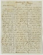 H. L. Benning, letter from Robert Toombs, concerning disparaging remarks on the Brigade's performance, presumably at Battle of Sharpsburg, made by General Wright, December 10, 1862