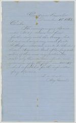 Circular, signed by Major General L. McLaws, containing an attached copy of the letter from Longstreet's headquarters explaining the reason for his relief from command, December 18, 1863