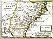 Carolina by Herman Moll, geographer. 1729.