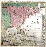 A Map of the British Empire in America with the French and Spanish Settlements adjacent thereto. Clement Lempriere, designer & craftsman. Published by Henry Popple, 1733.