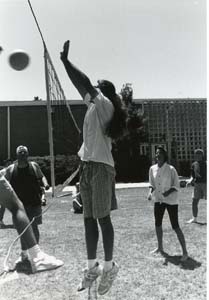 Students Playing Volleyball