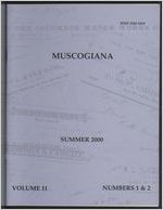 Muscogiana Vol. 11(1&2), Summer 2000