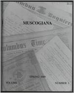 Muscogiana Vol. 1(1), Spring 1989