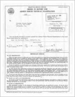 Order to report for physical examination, Lafayette, Georgia, 1964 February 20