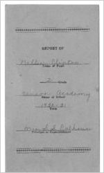 Report card for second grade student Nellie Clinton, Lafayette, Georgia, 1930-1931