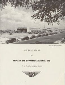 Chicago and Southern Air Lines Annual Report 1942