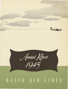 Delta Air Lines annual report 1945