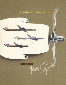 Delta Air Lines annual report 1955
