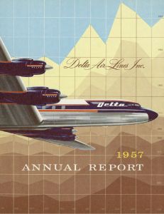 Delta Air Lines annual report 1957