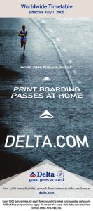 Delta Worldwide Timetable July 1, 2005