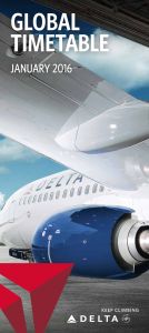 Global Timetable January 2016