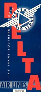 Delta Air Lines System Timetable 1936 January 10