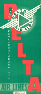 Delta Air Lines System Timetable 1937 August 16