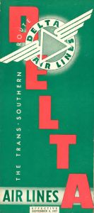 Delta Air Lines System Timetable 1937 September 9