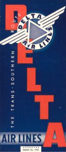Delta Air Lines System Timetable 1942 March 23