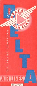 Delta Air Lines System Timetable 1945 March 1