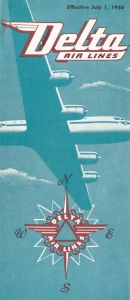 Delta Air Lines System Timetable 1946 July 1