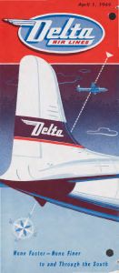 Delta Air Lines System Timetable 1949 April 1