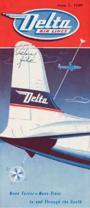 Delta Air Lines System Timetable 1949 June 1
