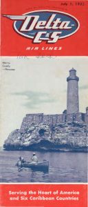 Delta Air Lines System Timetable 1953 July 1