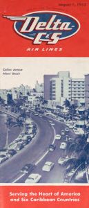 Delta Air Lines System Timetable 1953 August 1