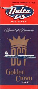 Delta Air Lines System Timetable 1955 September 1