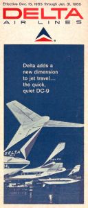 Delta Air Lines System Timetable 1965 December 15