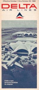 Delta Air Lines System Timetable 1968 October 1