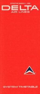 Delta Air Lines System Timetable 1969 March 1