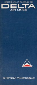 Delta Air Lines System Timetable 1969 April 1