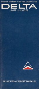 Delta Air Lines System Timetable 1969 December 17