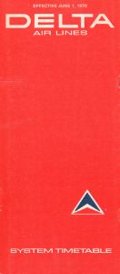 Delta Air Lines System Timetable 1970 June 1