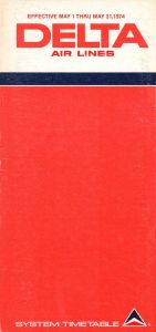 Delta Air Lines System Timetable 1974 May 1