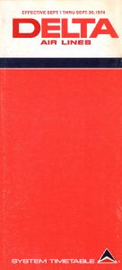 Delta Air Lines System Timetable 1974 September 1