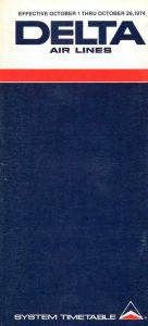 Delta Air Lines System Timetable 1974 October 1